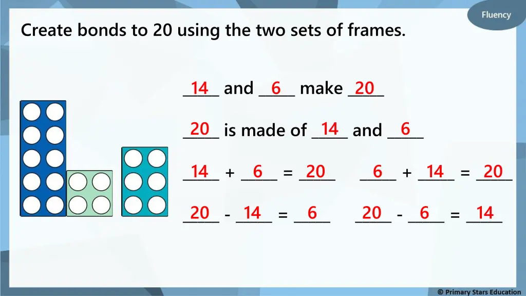 create bonds to 20 using the two sets of frames 3