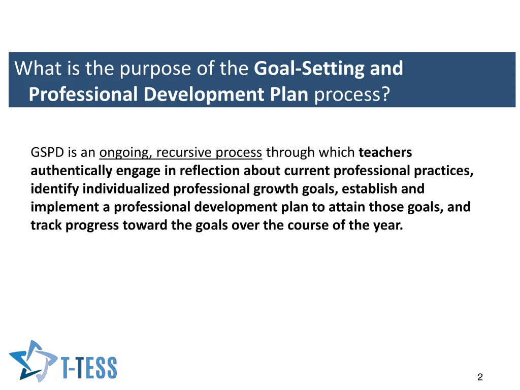 what is the purpose of the goal setting