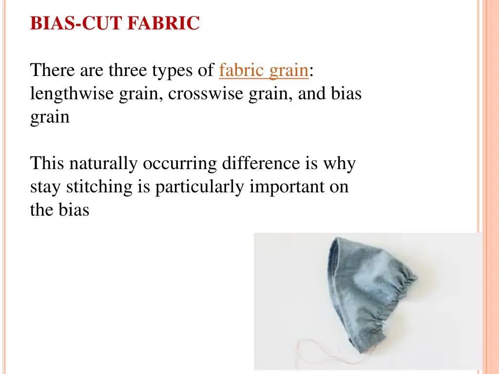 bias cut fabric