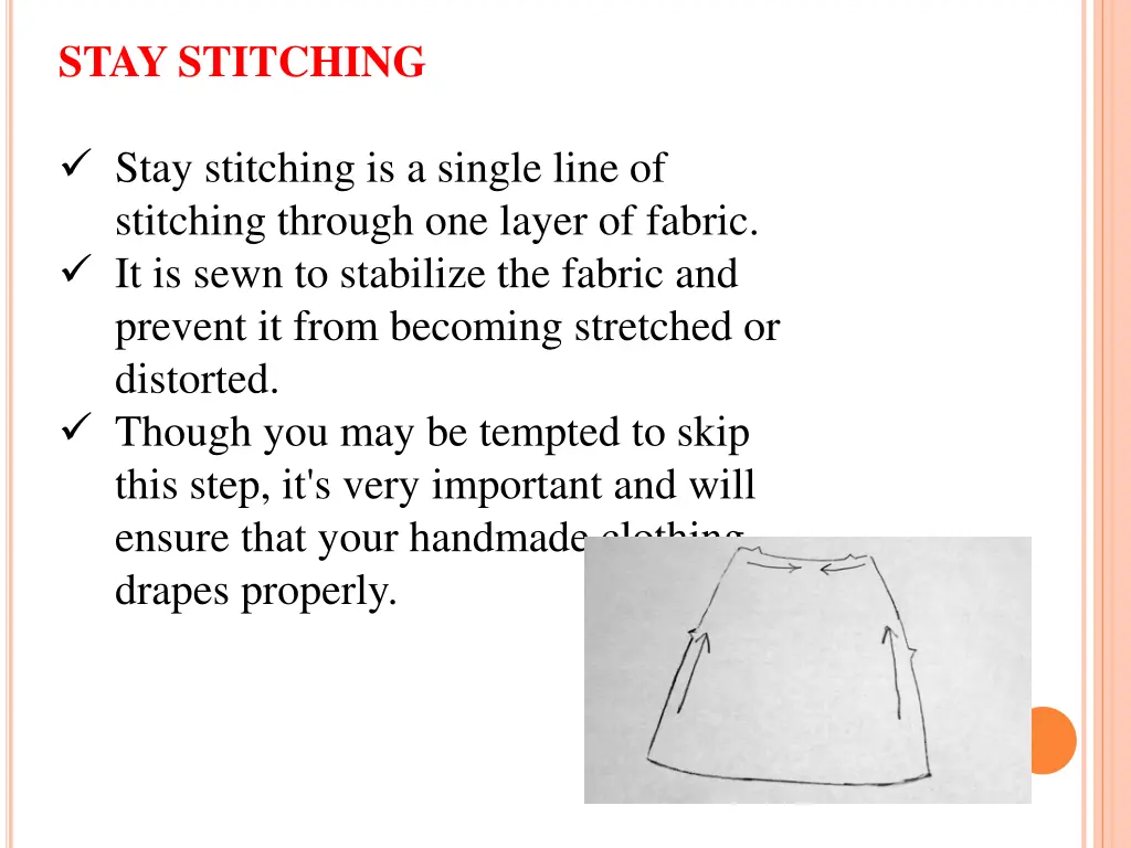 stay stitching