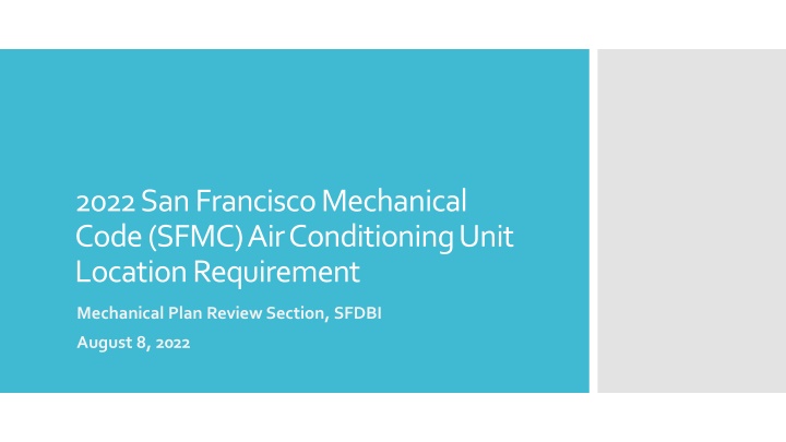 2022 san francisco mechanical code sfmc