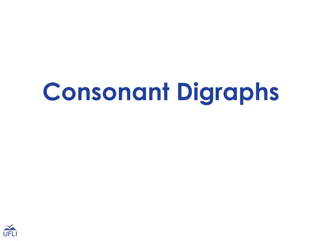 consonant digraphs