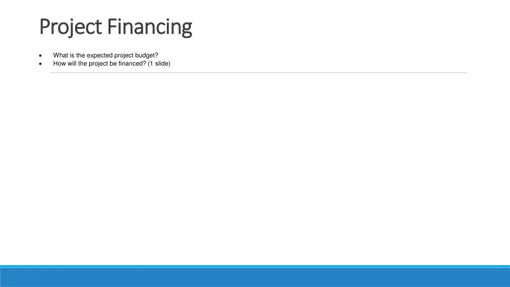 project financing project financing