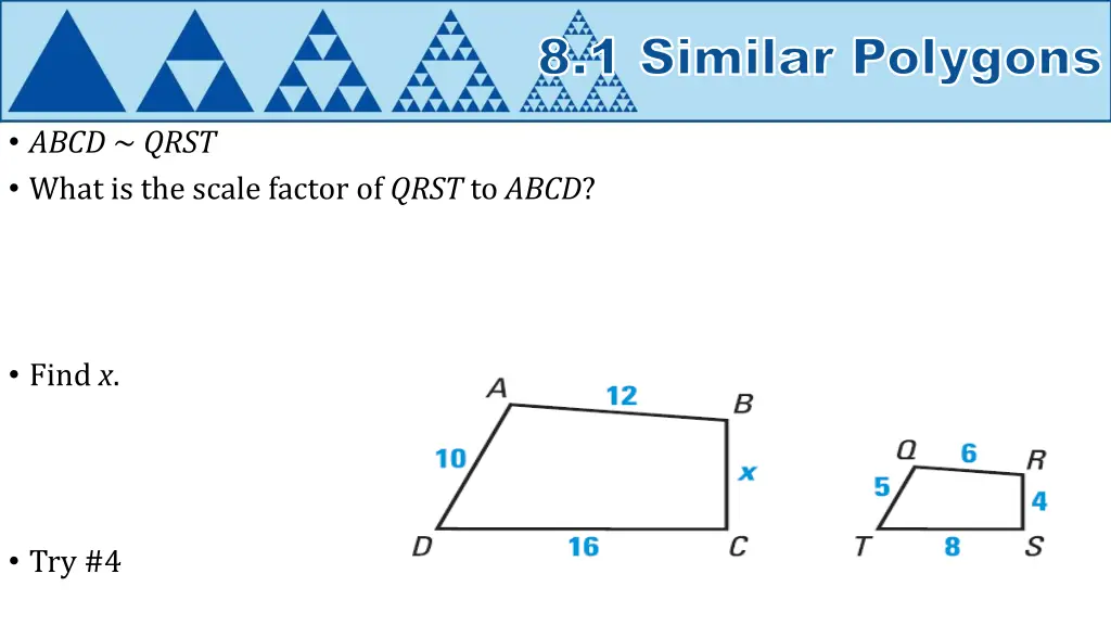 8 1 similar polygons 3