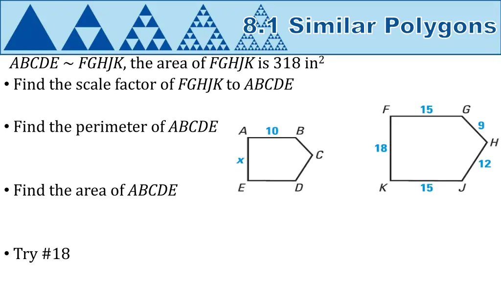 8 1 similar polygons 6