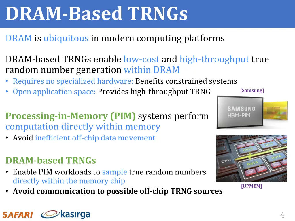 dram based trngs