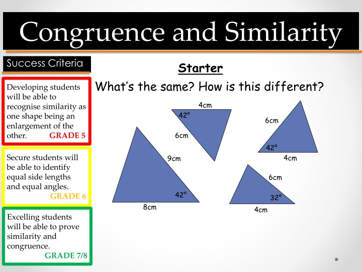 congruence and similarity