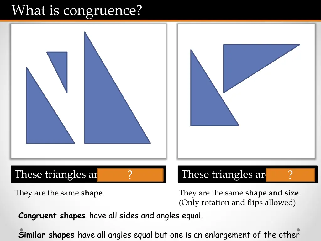 what is congruence 1