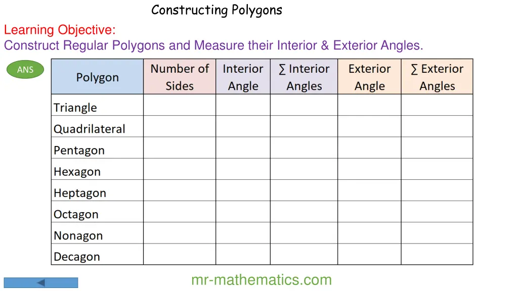 constructing polygons 2