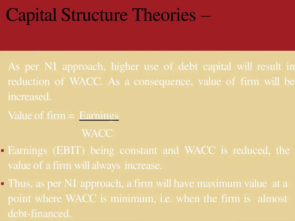 capital structure theories 1