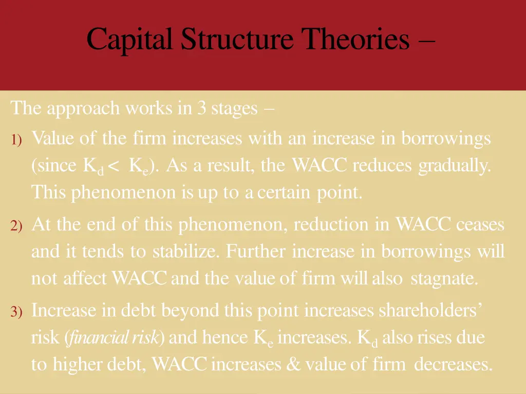 capital structure theories 7