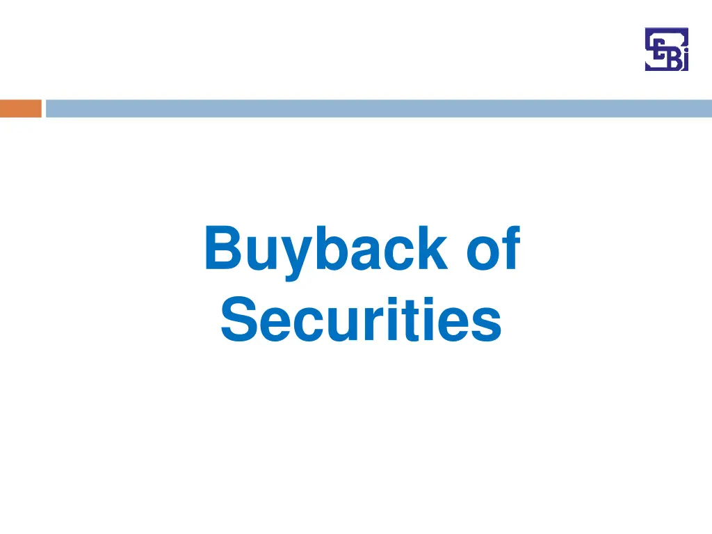 buyback of securities