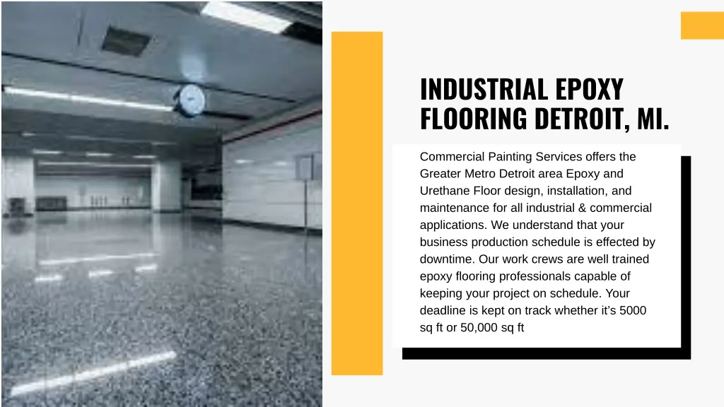 industrial epoxy flooring detroit mi
