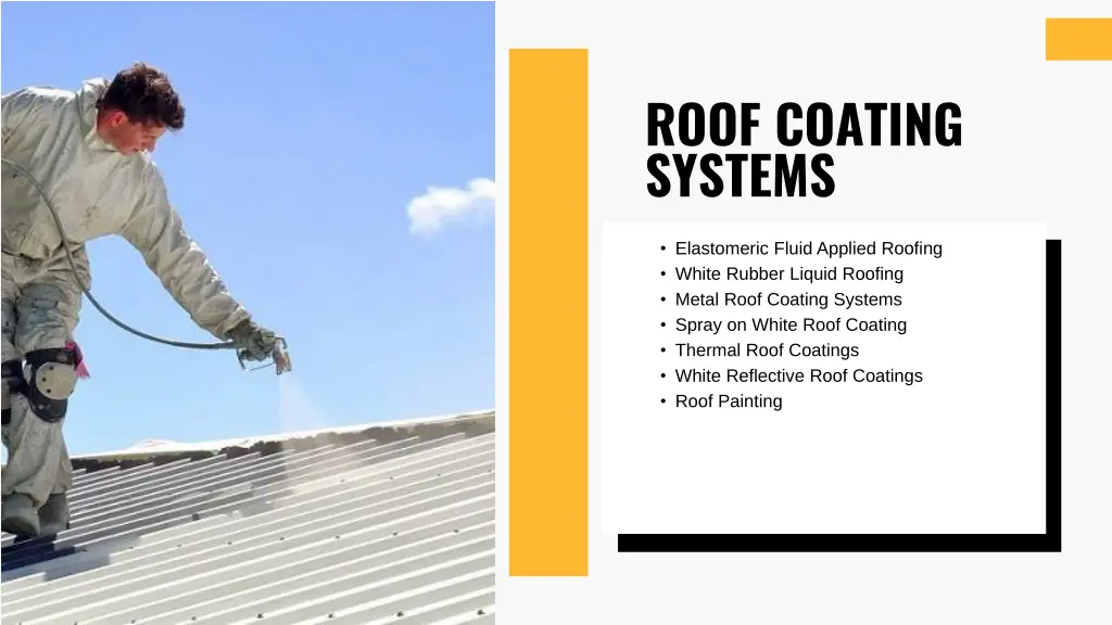 roof coating systems