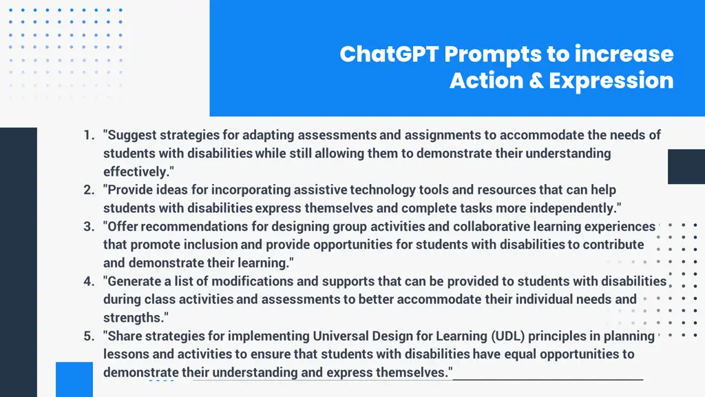 chatgpt prompts to increase action expression