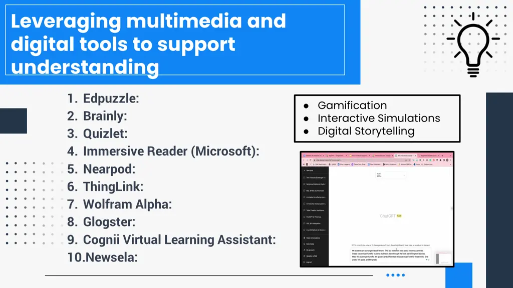 leveraging multimedia and digital tools