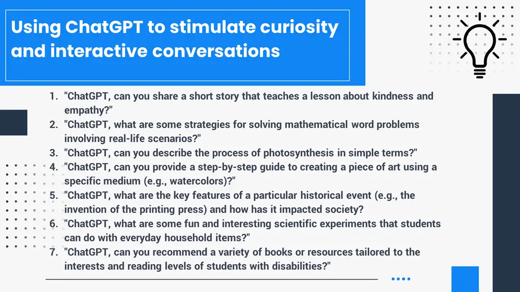 using chatgpt to stimulate curiosity