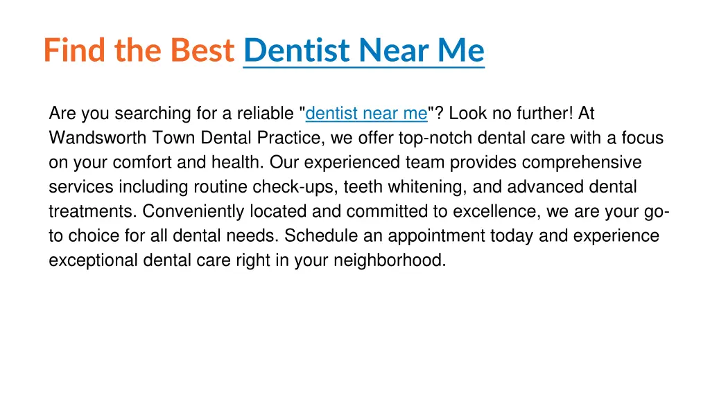 find the best dentist near me 1