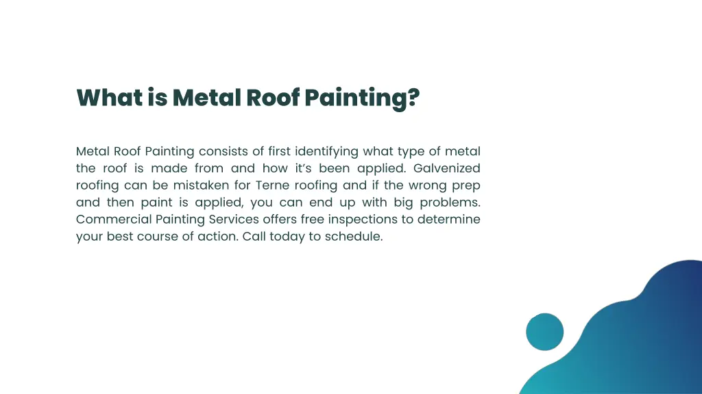 what is metal roof painting