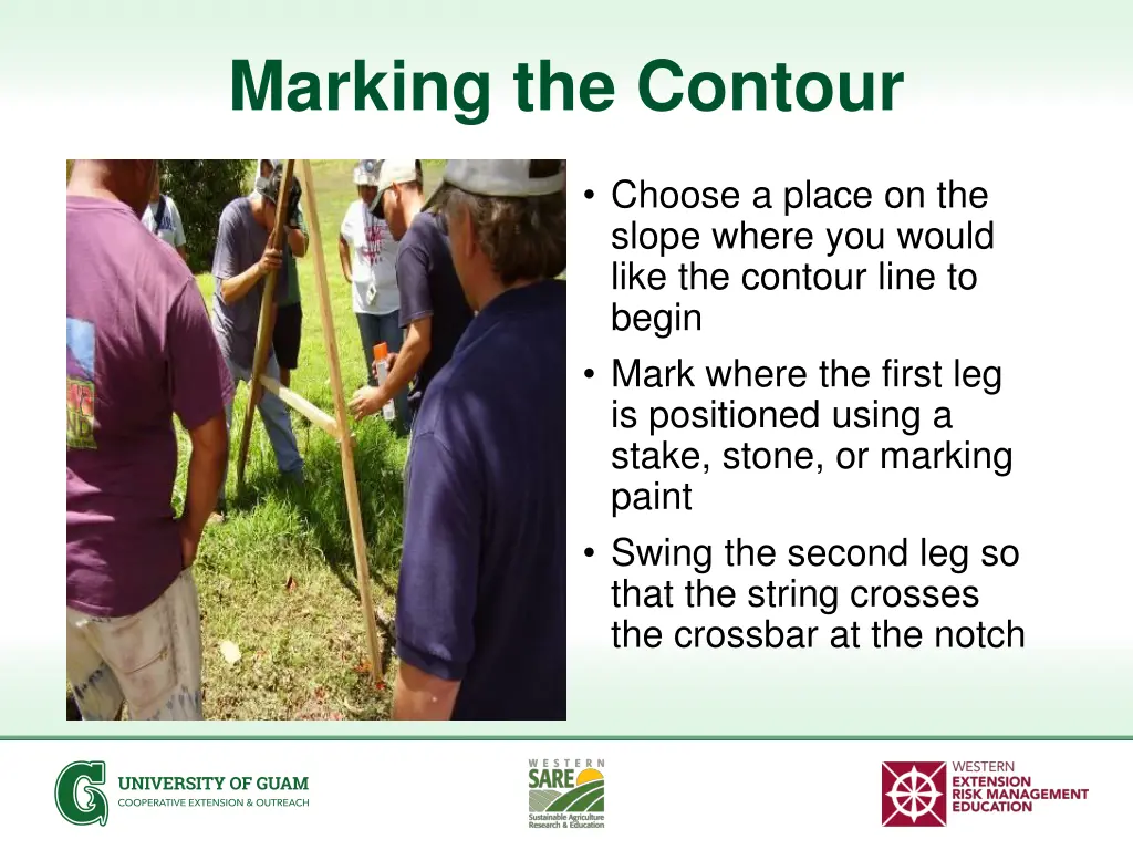 marking the contour