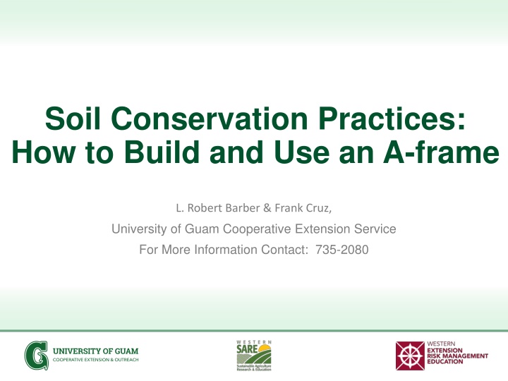 soil conservation practices how to build