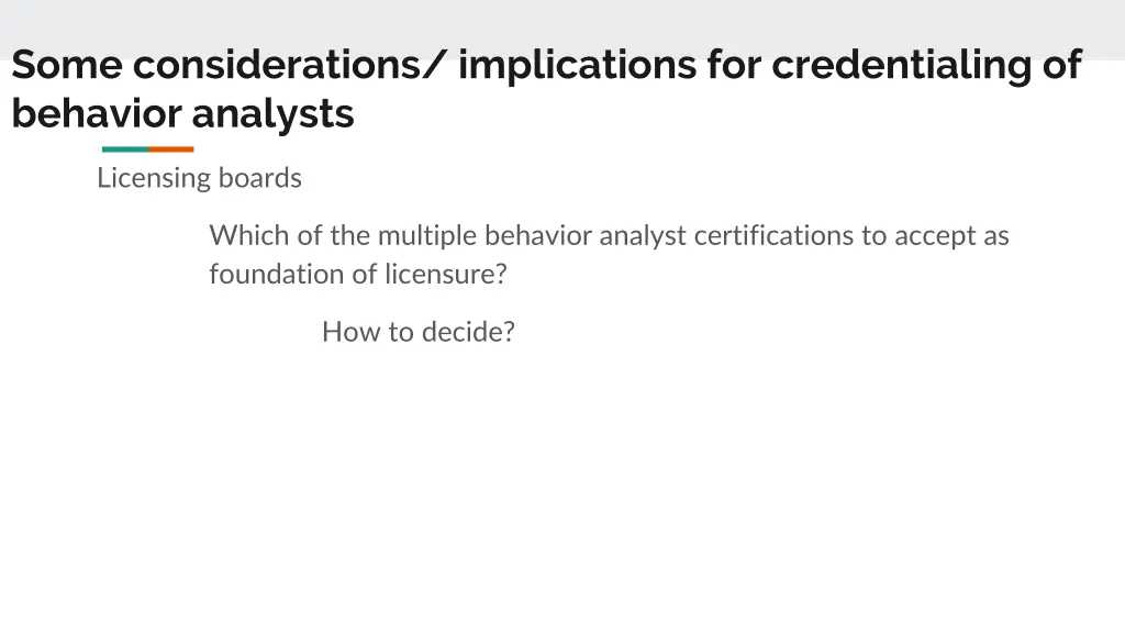 some considerations implications 1