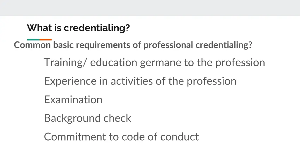 what is credentialing 3