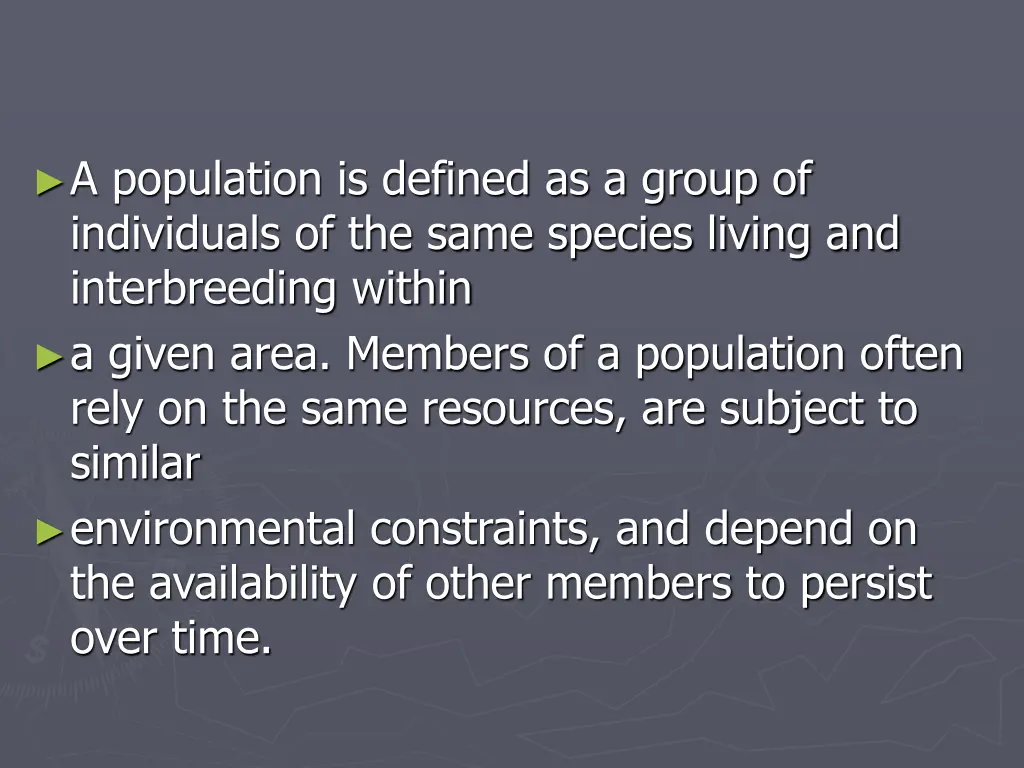 a population is defined as a group of individuals