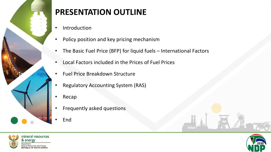 presentation outline