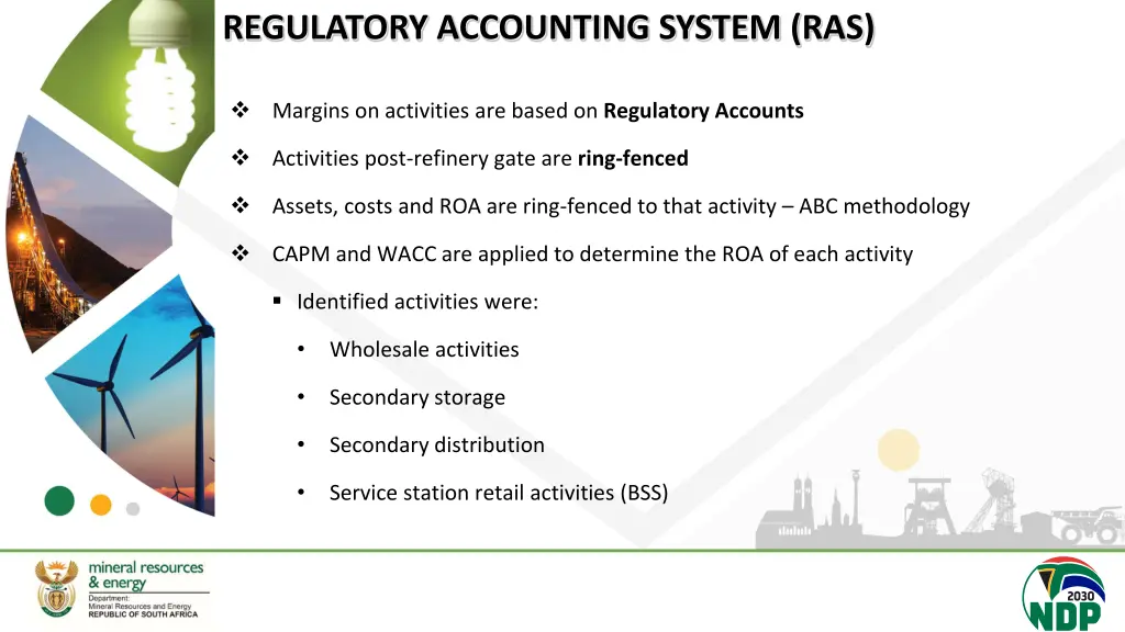 regulatory accounting system ras