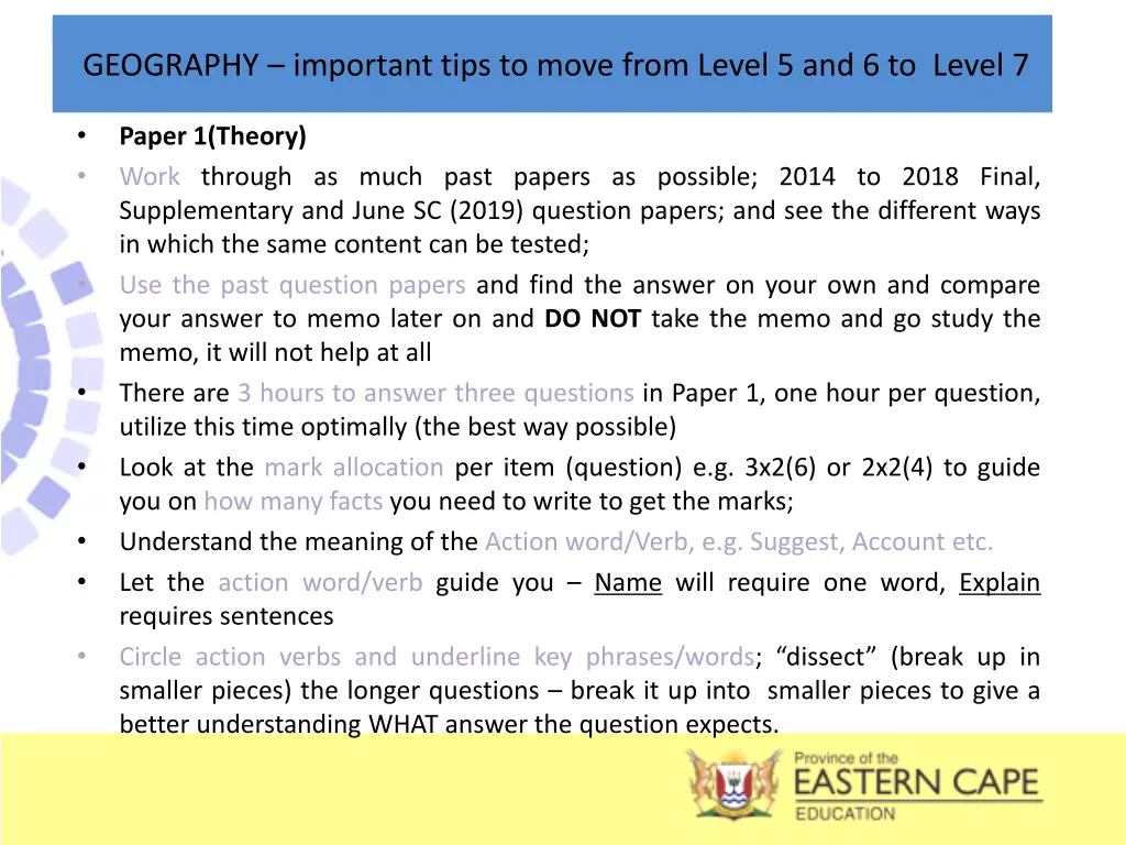 geography important tips to move from level 1