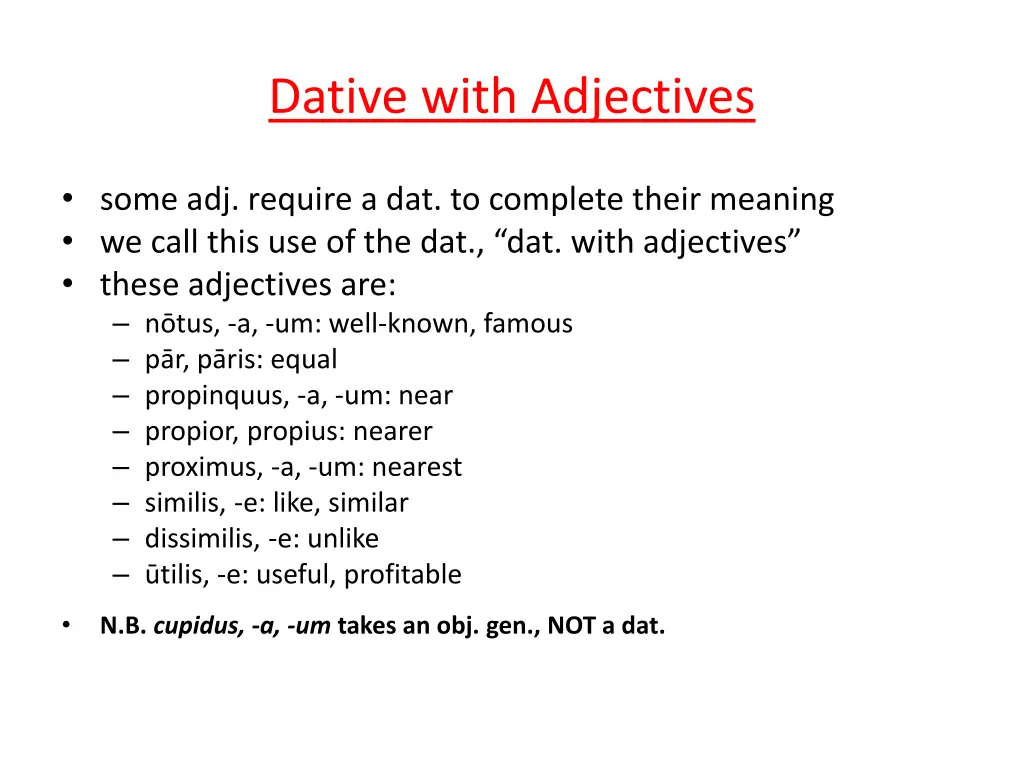 dative with adjectives 2