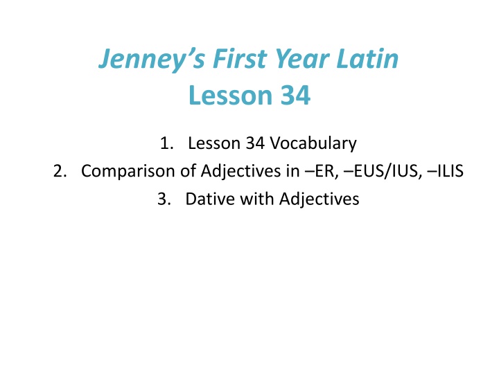 jenney s first year latin lesson 34