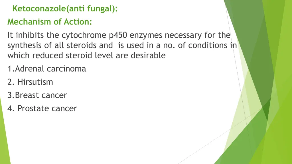 ketoconazole anti fungal mechanism of action