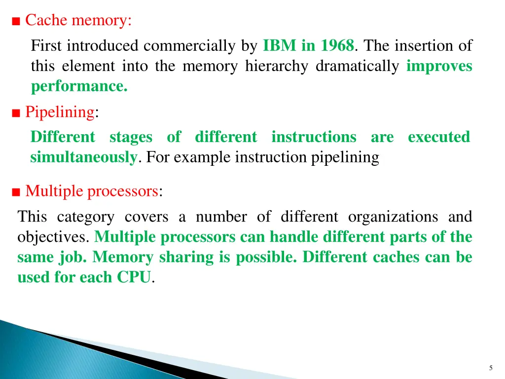 cache memory first introduced commercially