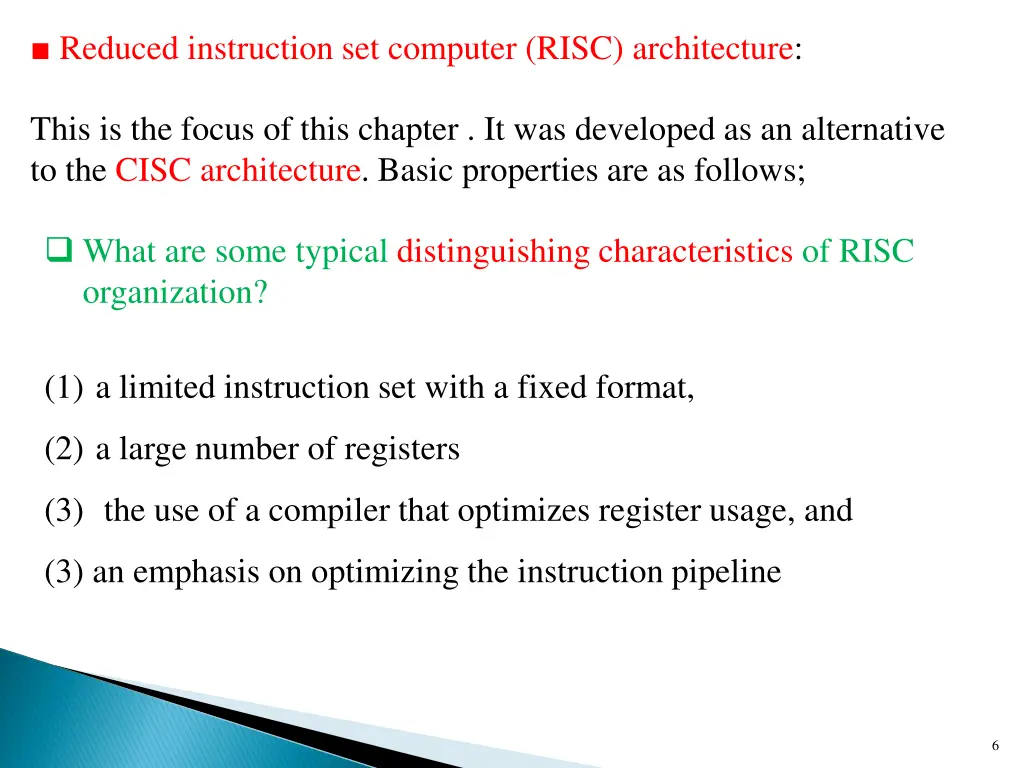 reduced instruction set computer risc architecture