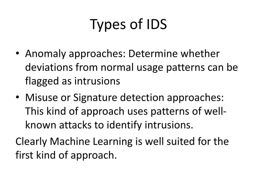 types of ids