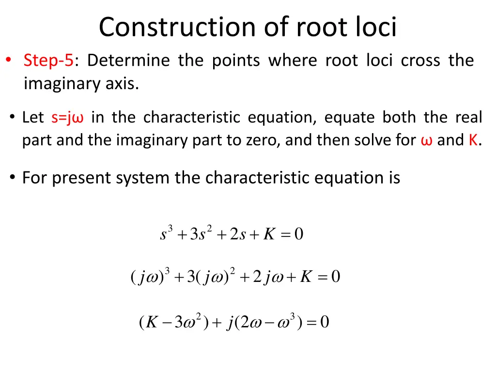 construction of root loci step 5 determine 1