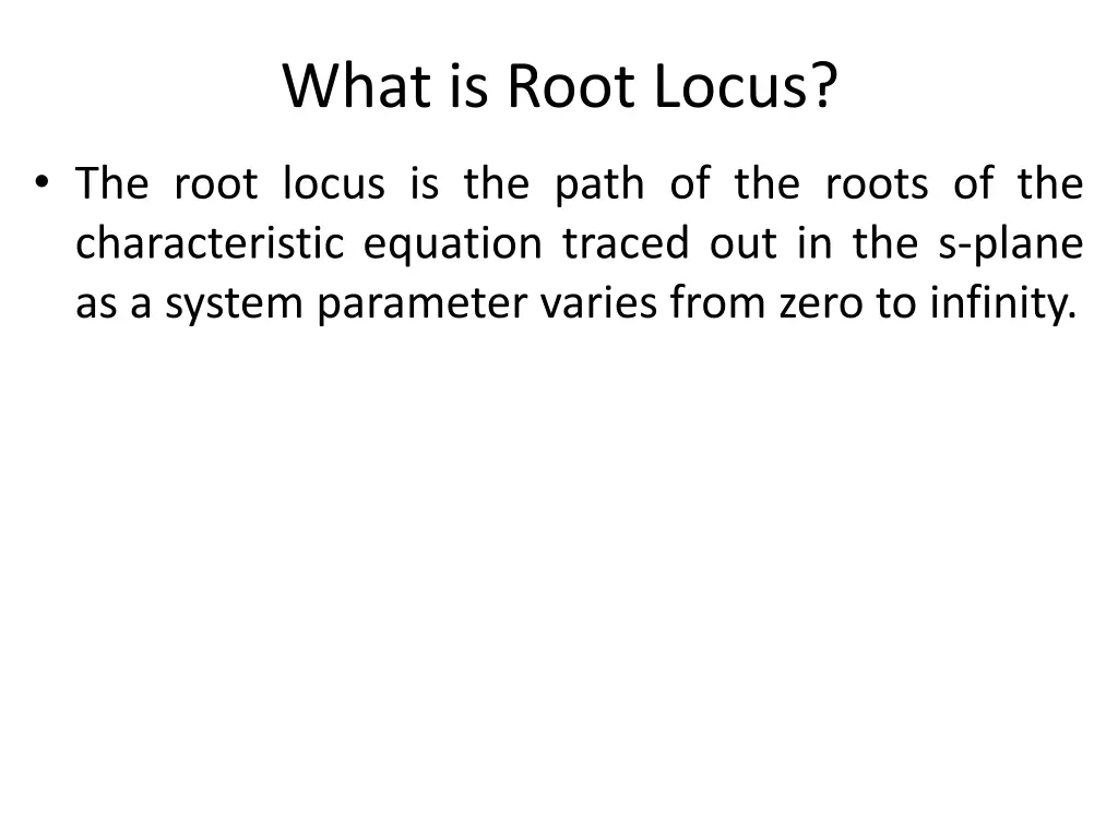 what is root locus