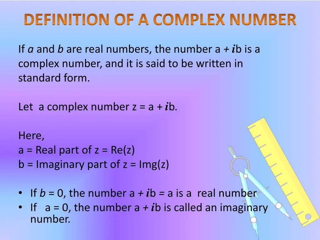 definition of a complex number