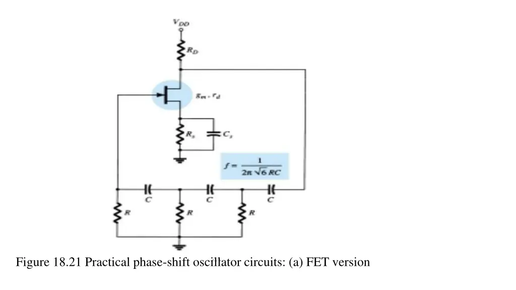 figure 18 21 practical phase shift oscillator