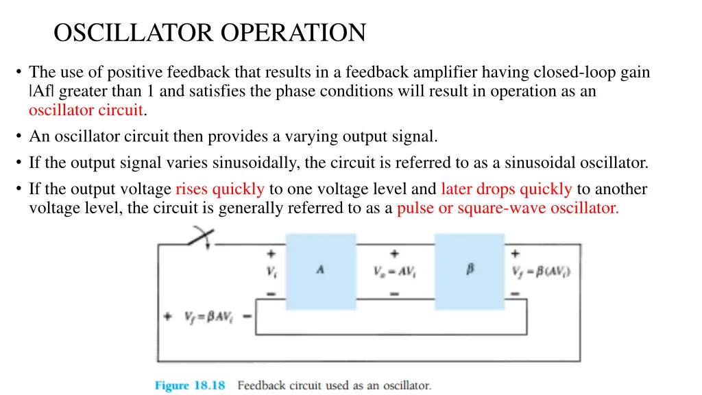 oscillator operation 1