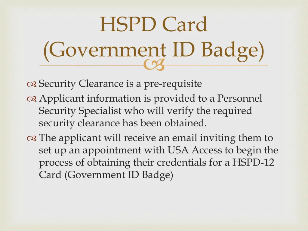 hspd card government id badge