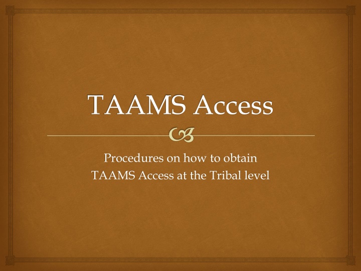 taams access