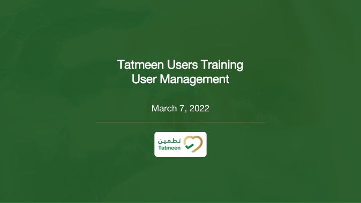 tatmeen users training tatmeen users training