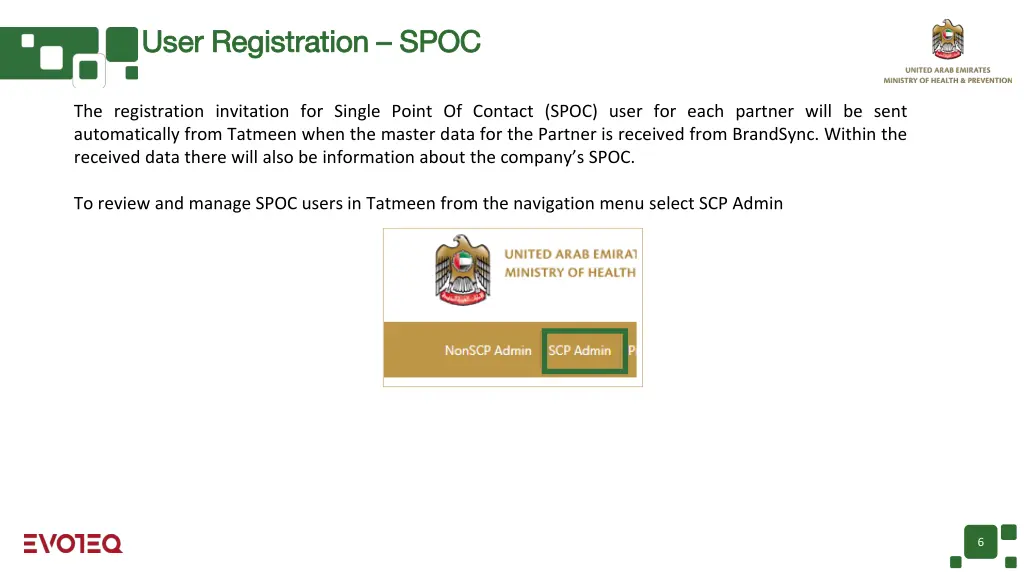 user registration user registration spoc