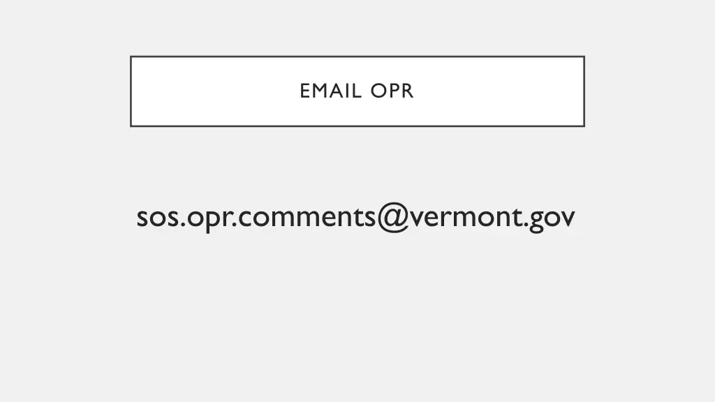 email opr