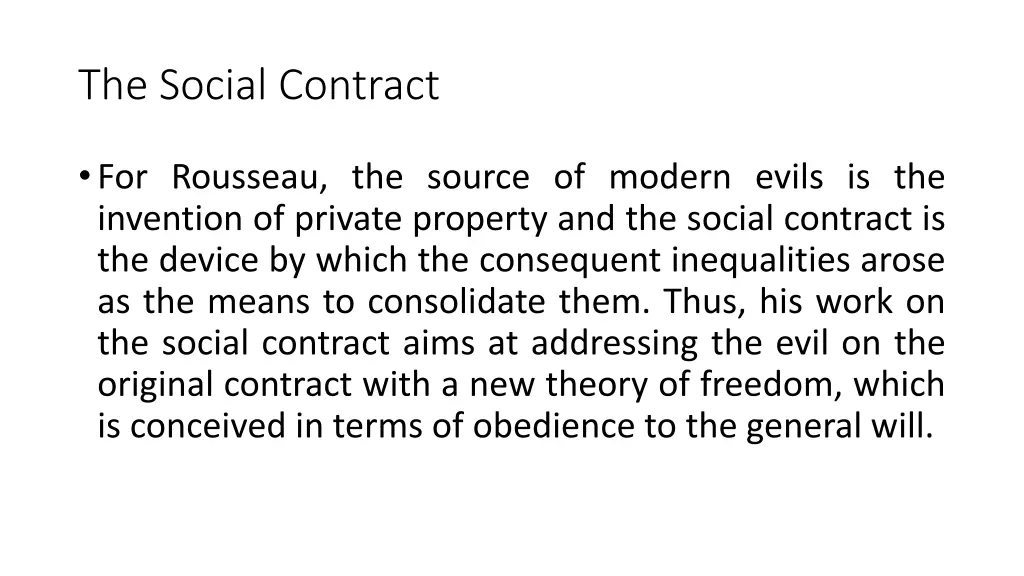 the social contract