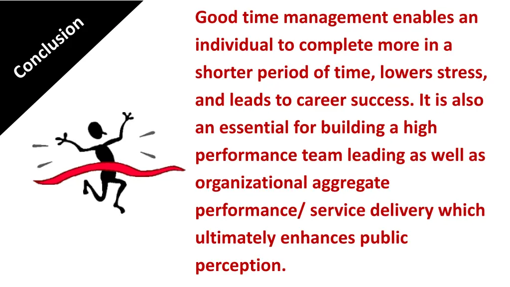 good time management enables an individual