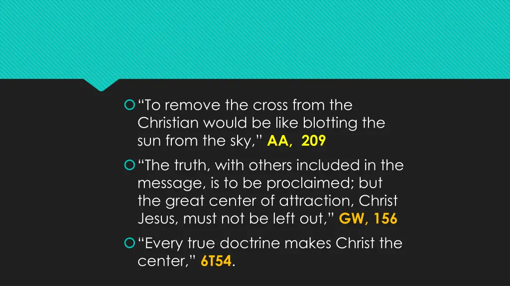 to remove the cross from the christian would